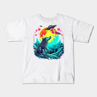 Wolf Close Encounter Kids T-Shirt